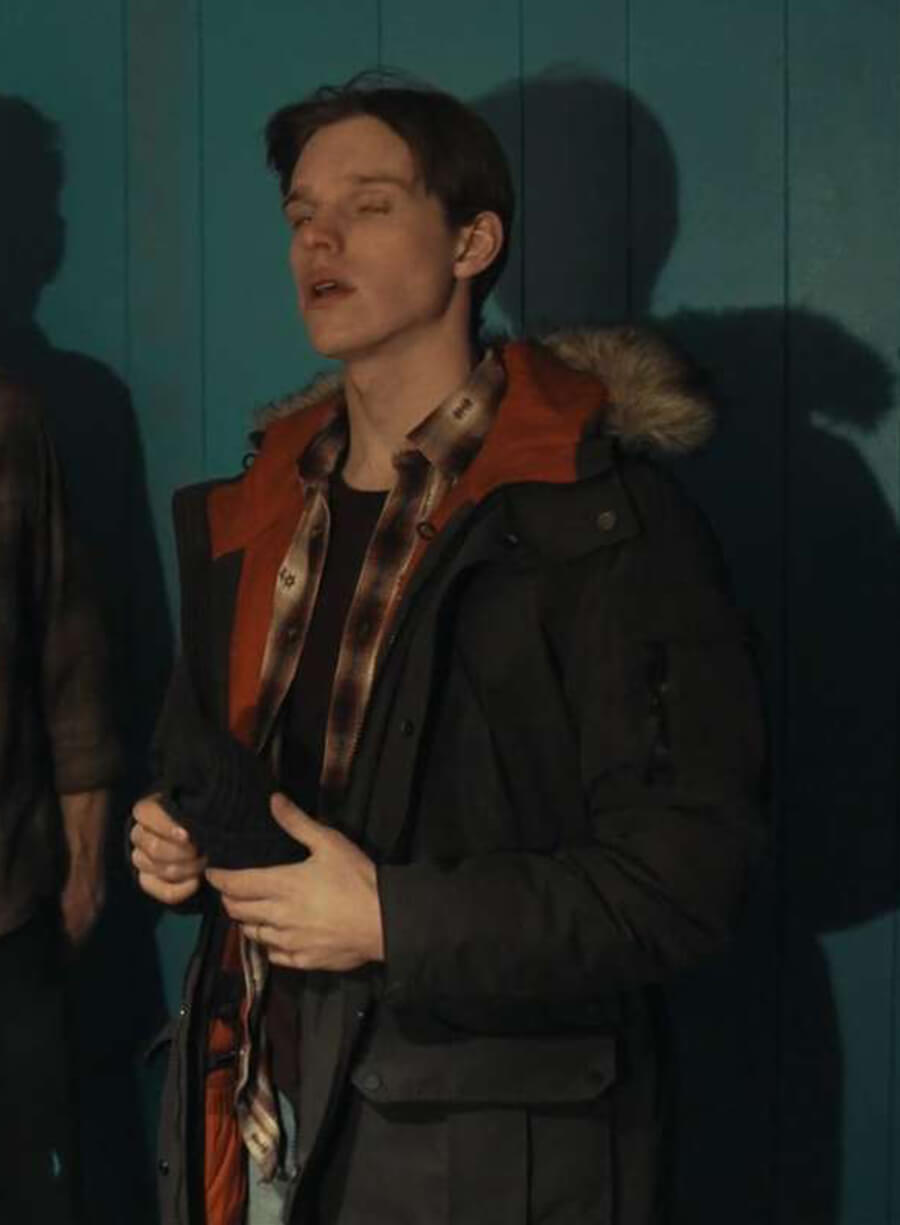 Harpoon Finn Bennett Inspired Black Cotton Fabric Hooded Jacket - True Detective Style