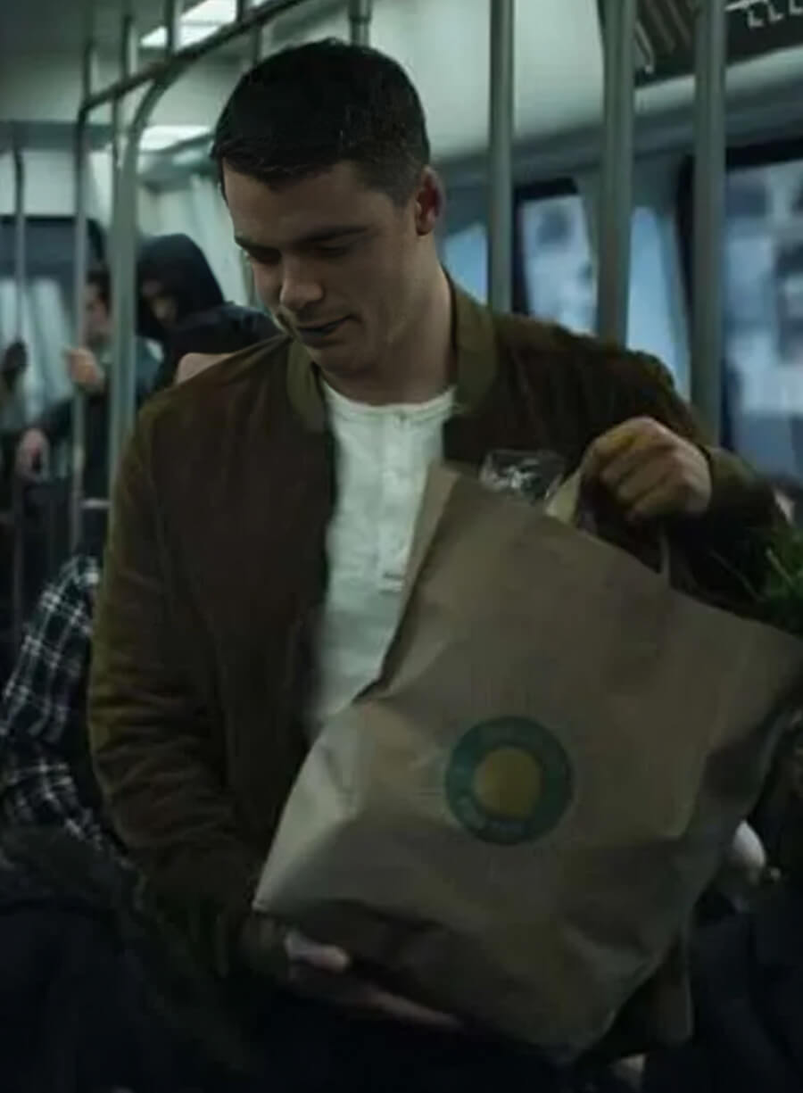 Harpoon Peter Sutherland Inspired Olive Green Leather Jacket - The Night Agent S01 Style