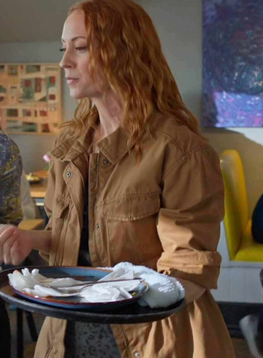 Harpoon Phyllis Diaz Inspired Brown Leather Jacket - Murder in a Small Town Style