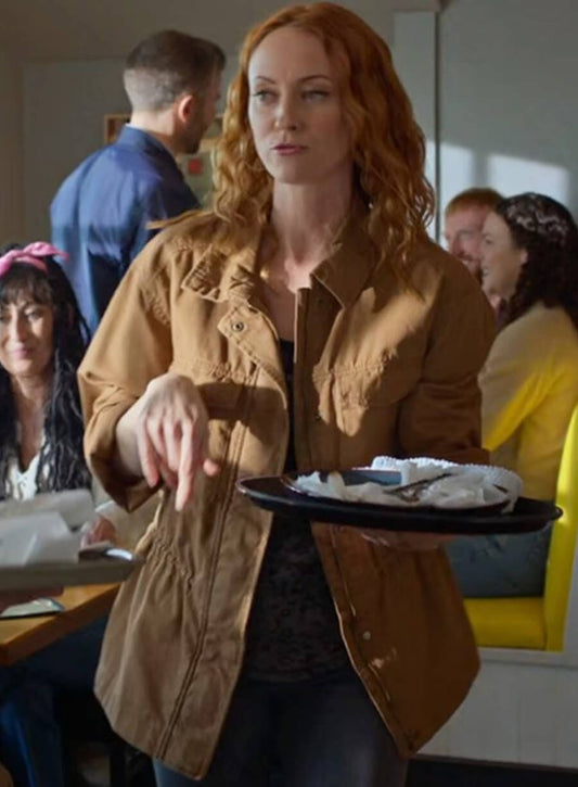 Harpoon Phyllis Diaz Inspired Brown Leather Jacket - Murder in a Small Town Style