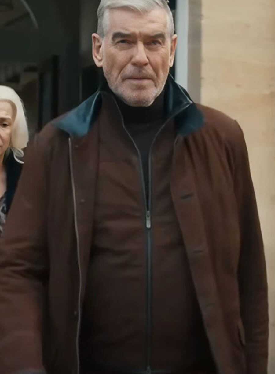 Harpoon Conrad Harrigan Inspired Brown Leather Jacket - MobLand Tv Series Style