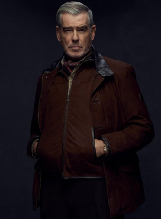 Harpoon Conrad Harrigan Inspired Brown Leather Jacket - MobLand Tv Series Style
