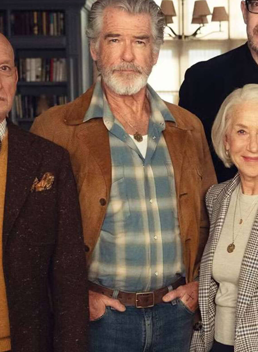 Harpoon Ron Inspired Brown Leather Jacket - The Thursday Murder Club Style