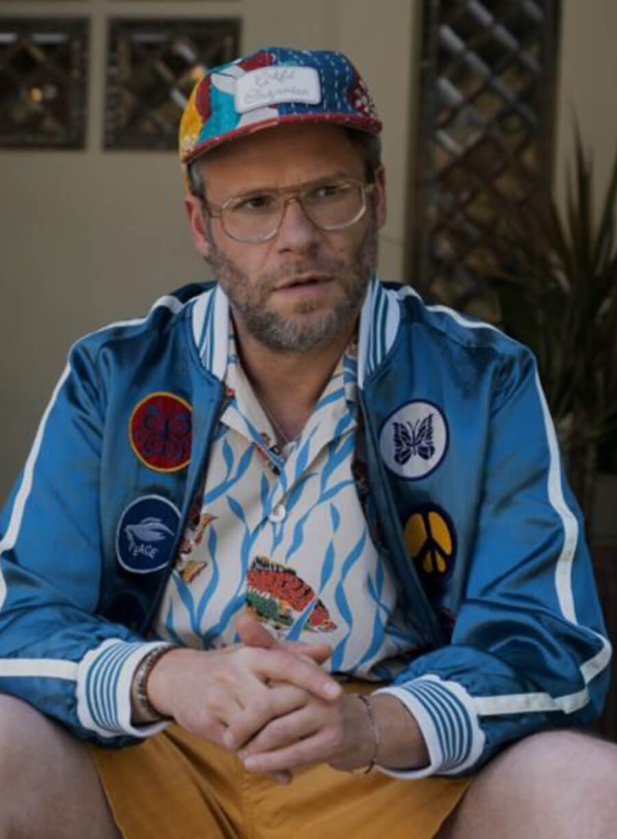 Harpoon Will Inspired Blue Bomber Jacket - Platonic Tv Series Style