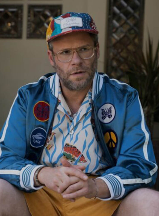 Harpoon Will Inspired Blue Bomber Jacket - Platonic Tv Series Style
