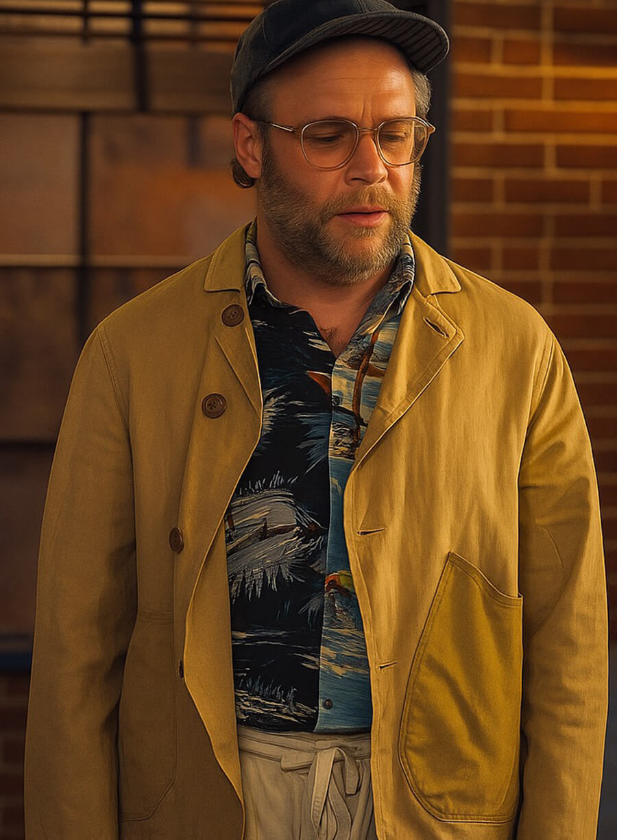 Harpoon Will Inspired Brown Leather Jacket - Platonic S02 Style