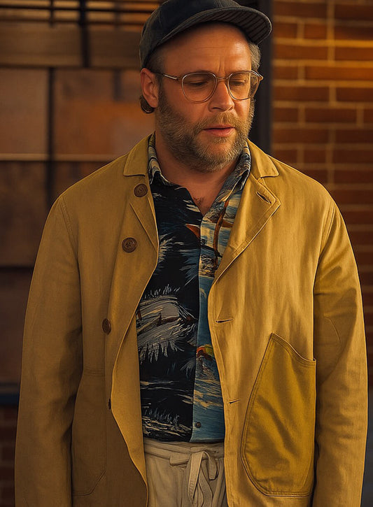 Harpoon Will Inspired Brown Leather Jacket - Platonic S02 Style