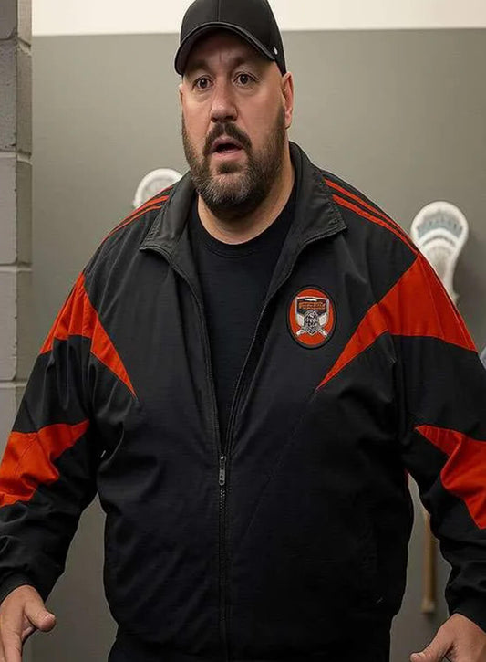 Harpoon Brain Jennings Inspired Black Bomber Jacket - Playdate 2025 Style