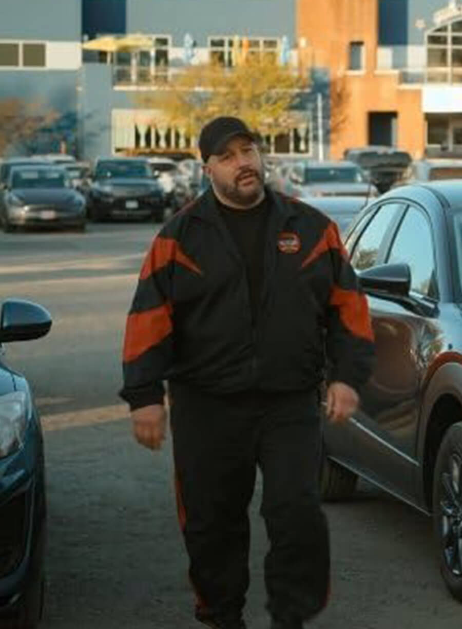 Harpoon Brain Jennings Inspired Black Bomber Jacket - Playdate 2025 Style