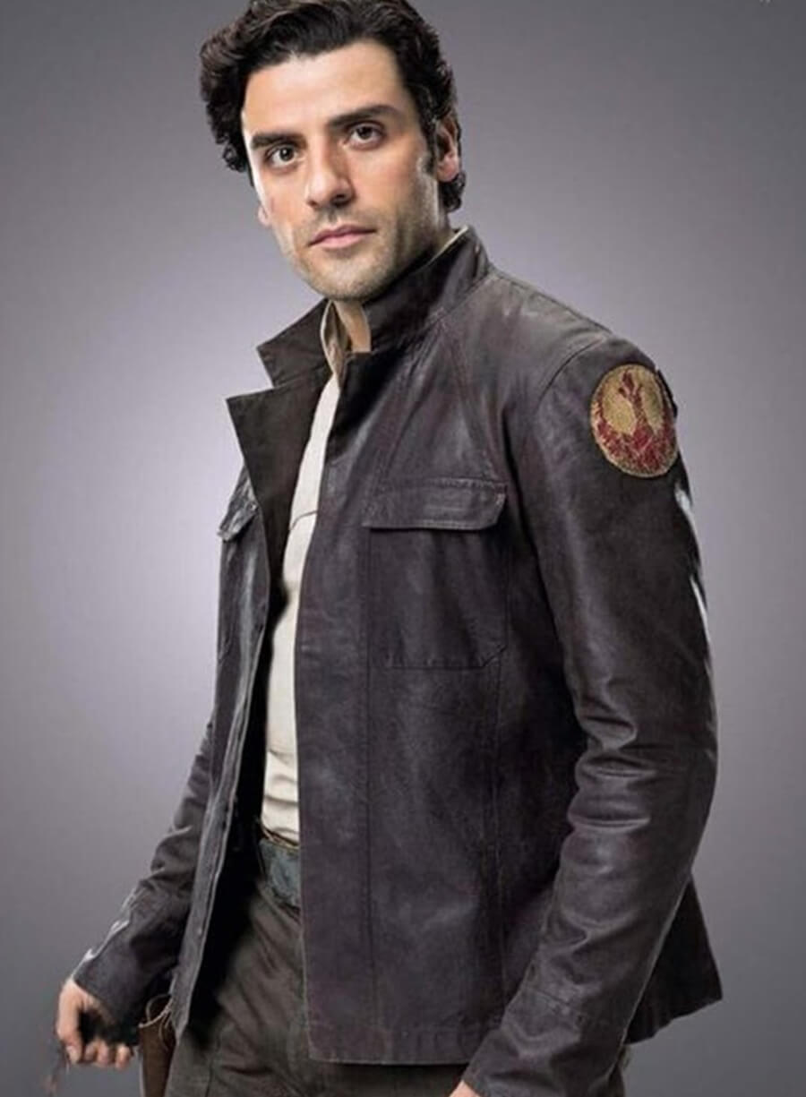 Harpoon Poe Dameron Inspired Brown Real Leather Leather Jacket - Star Wars: The Last Jedi Style