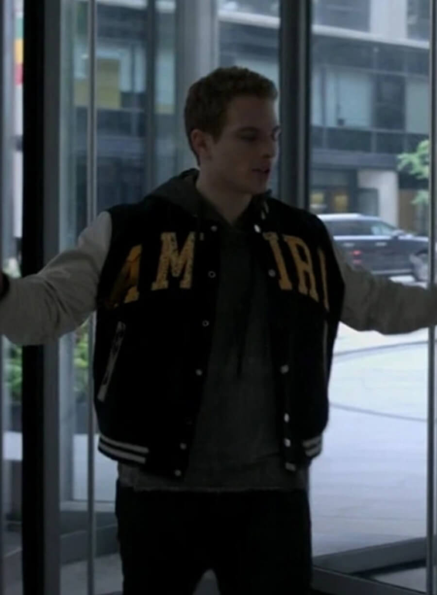 Harpoon Brayden Weston Inspired Black & White Varsity Jacket - Power Book II: Ghost Style