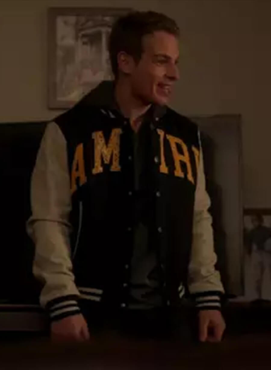 Harpoon Brayden Weston Inspired Black & White Varsity Jacket - Power Book II: Ghost Style