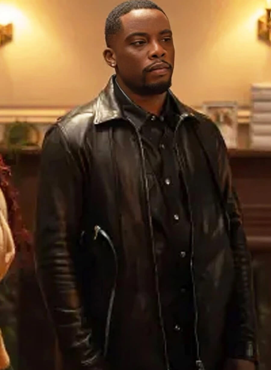 Harpoon Cane Tejada Inspired Black Leather Jacket - Power Book II: Ghost Style