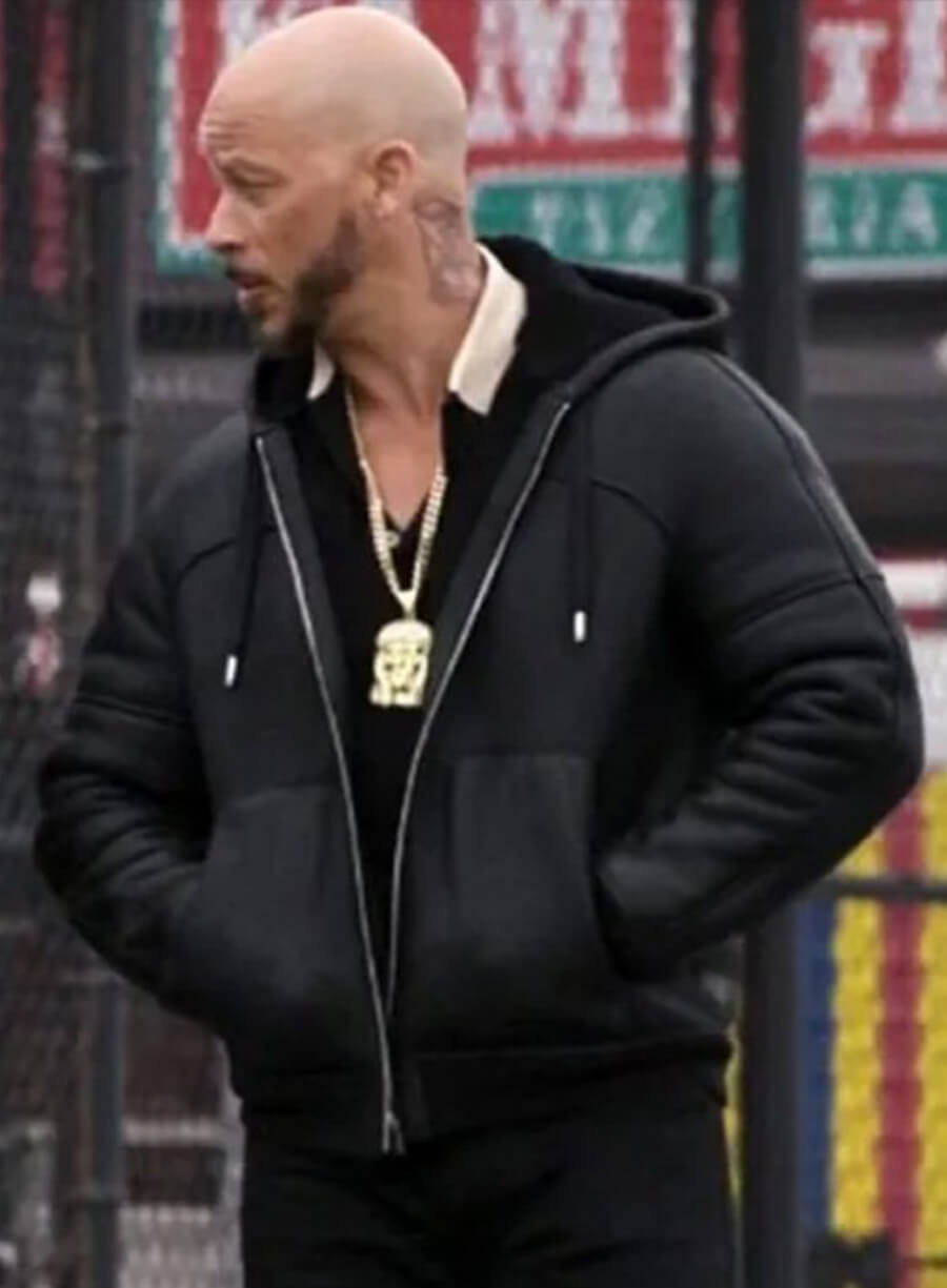 Harpoon Lorenzo Tejada Inspired Black Hooded Jacket - Power Book II: Ghost Style