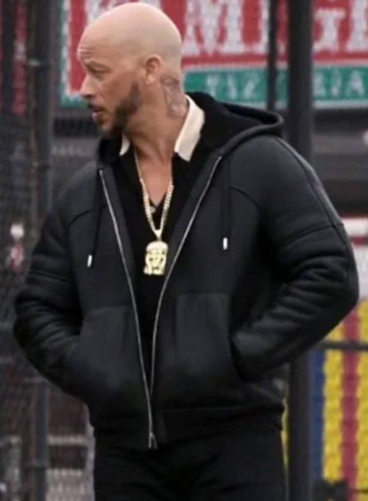 Harpoon Lorenzo Tejada Inspired Black Hooded Jacket - Power Book II: Ghost Style