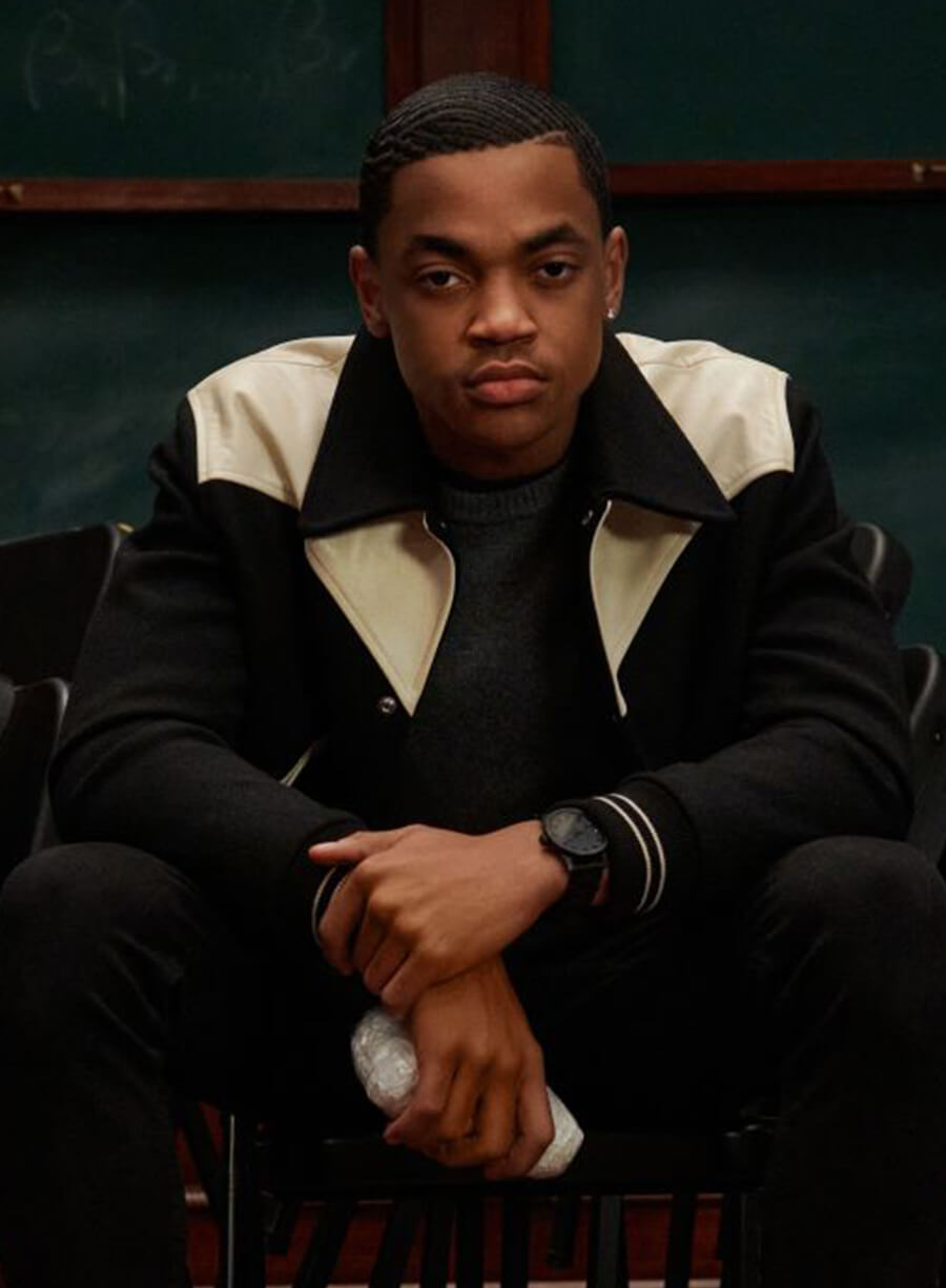 Harpoon Tariq St. Patrick Inspired Black Varsity Jacket - Power Book II: Ghost Style