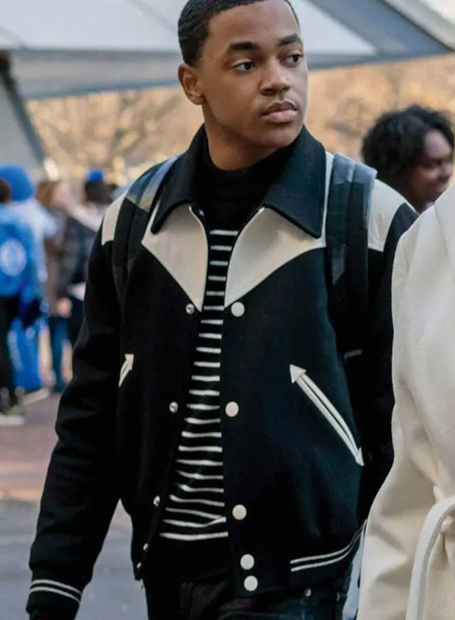 Harpoon Tariq St. Patrick Inspired Black Varsity Jacket - Power Book II: Ghost Style