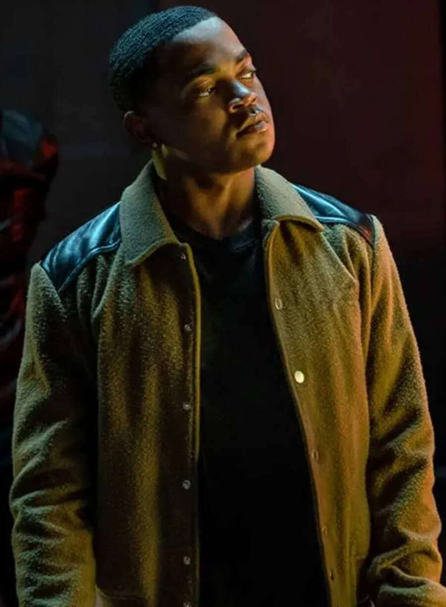 Harpoon Tariq St. Patrick Inspired Green Wool Jacket - Power Book II: Ghost Style
