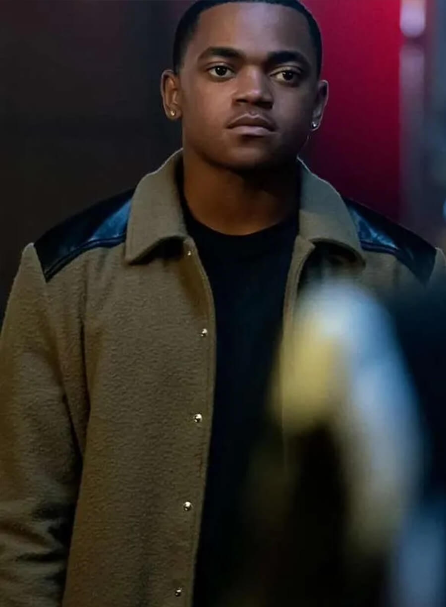Harpoon Tariq St. Patrick Inspired Green Wool Jacket - Power Book II: Ghost Style