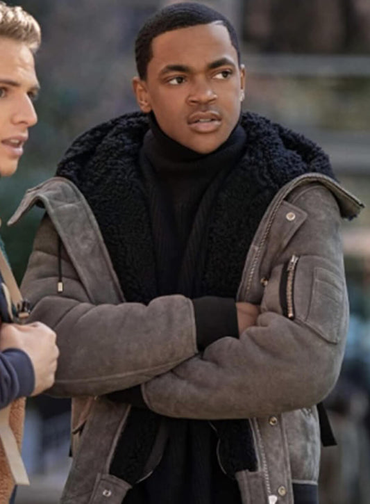 Harpoon Tariq St. Patrick Inspired Grey Hooded Jacket - Power Book II: Ghost Style