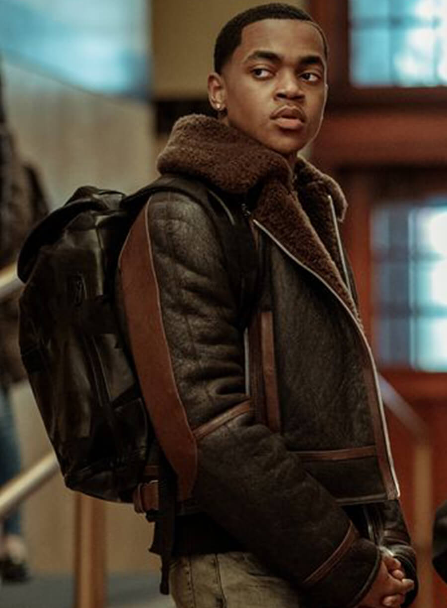 Harpoon Tariq St. Patrick Inspired Brown Leather Jacket - Power Book II: Ghost Style