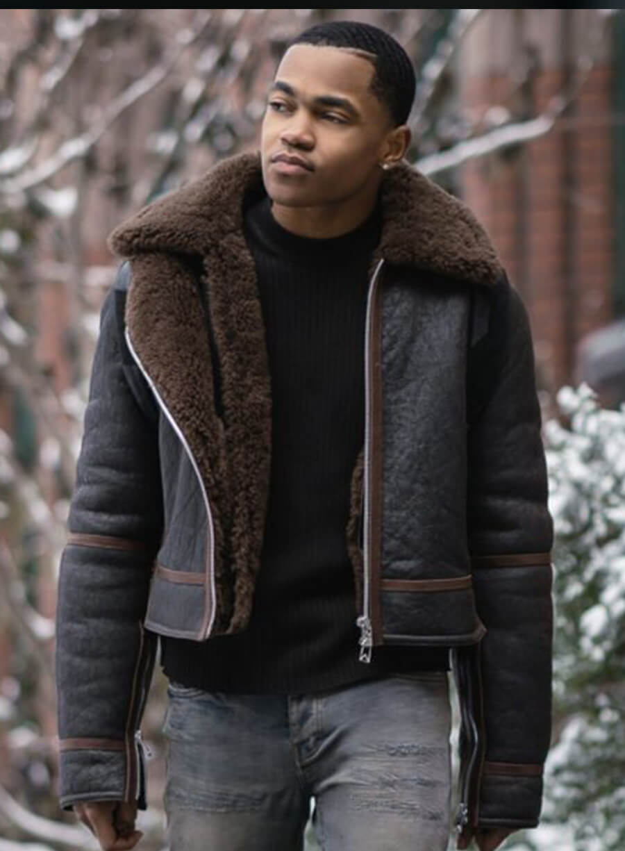 Harpoon Tariq St. Patrick Inspired Brown Leather Jacket - Power Book II: Ghost Style