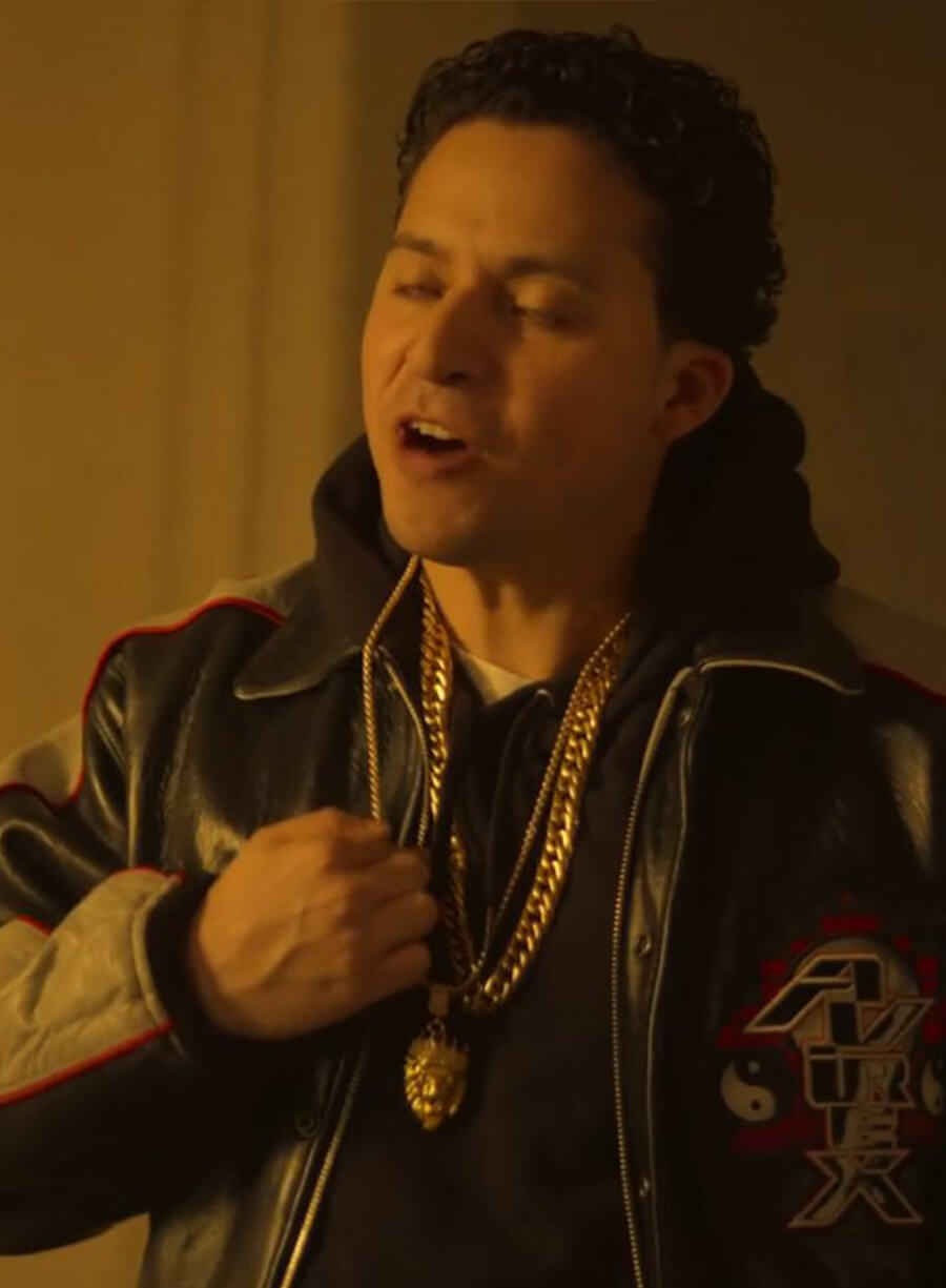 Harpoon Teenage Lorenzo Inspired Black Leather Jacket - Power Book II: Ghost Style