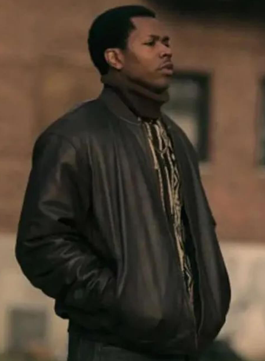 Harpoon Worrell Inspired Brown Leather Jacket - Power Book III Raising Kanan Style