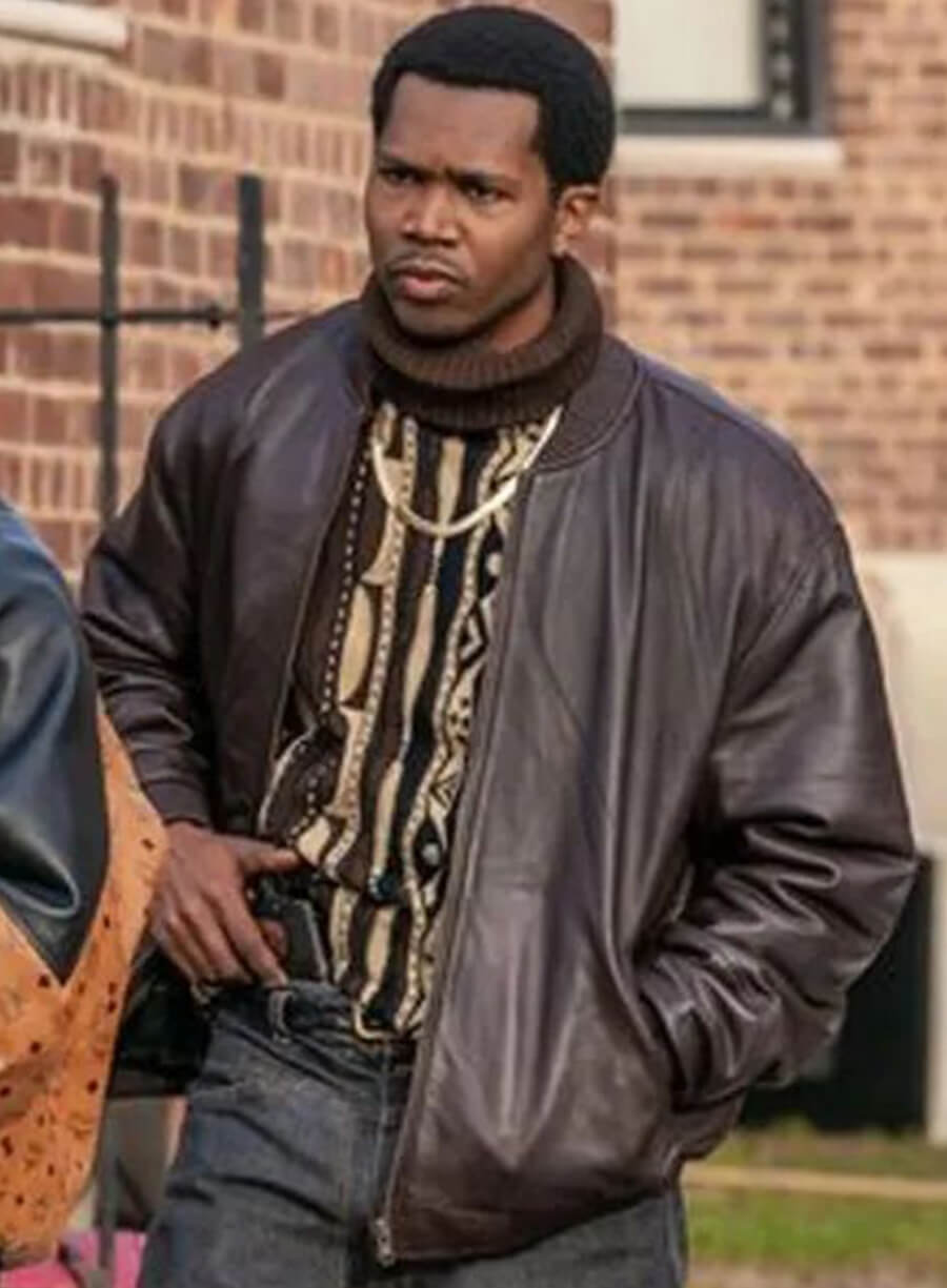 Harpoon Worrell Inspired Brown Leather Jacket - Power Book III Raising Kanan Style
