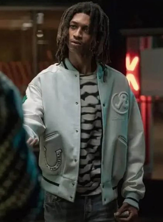 Harpoon Darnell Mcdowell Inspired White Varsity Jacket - Power Book IV Force Style