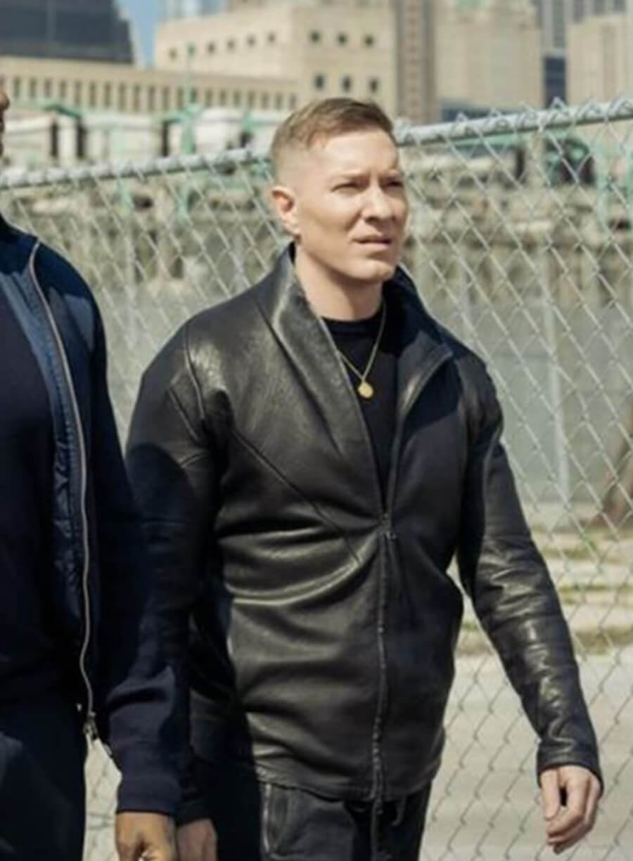Harpoon Tommy Egan Inspired Black Leather Jacket - Power Book II: Ghost Style