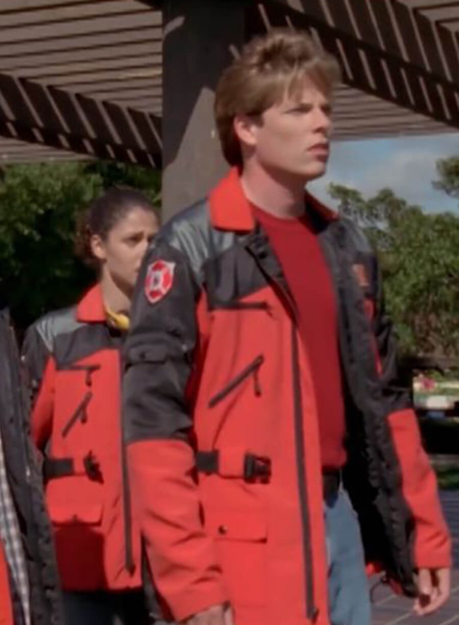 Harpoon Carter Grayson Inspired Red Cotton Jacket - Power Rangers Lightspeed Rescue Style