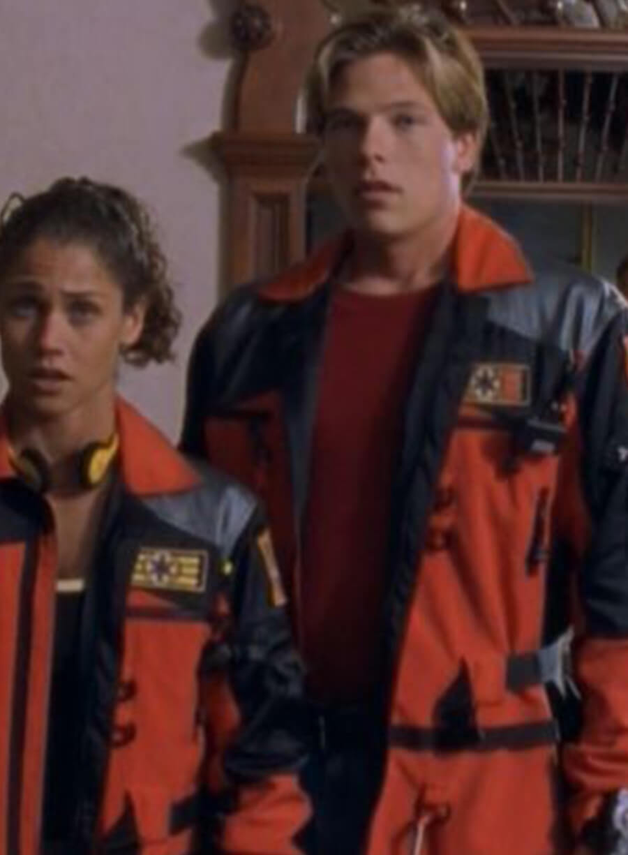 Harpoon Carter Grayson Inspired Red Cotton Jacket - Power Rangers Lightspeed Rescue Style