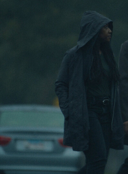 Harpoon Detective Alana Rodriguez Inspired Black Hooded Jacket - Presumed Innocent Style