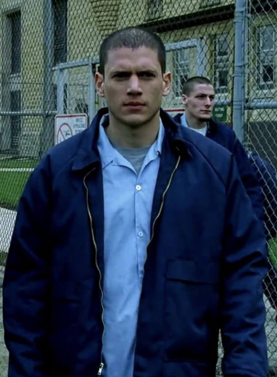 Harpoon Prison Break Uniform Inspired Blue Cotton Jacket