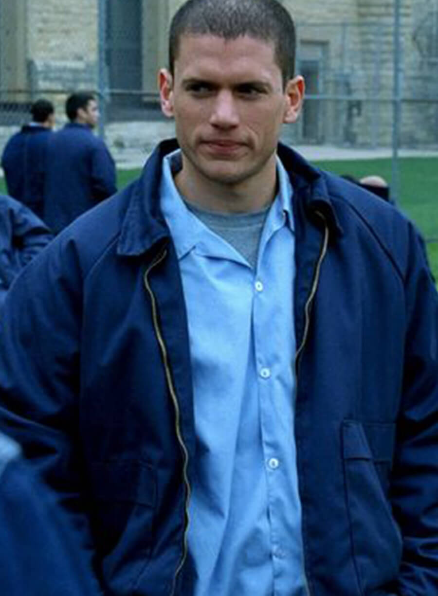 Harpoon Prison Break Uniform Inspired Blue Cotton Jacket