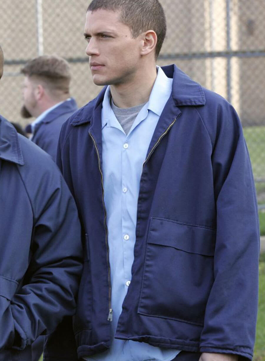 Harpoon Prison Break Uniform Inspired Blue Cotton Jacket