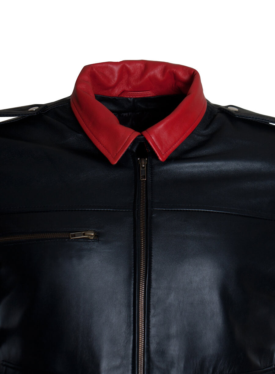 Harpoon Alex Mercer Inspired Black Leather Jacket - Prototype 2 Style