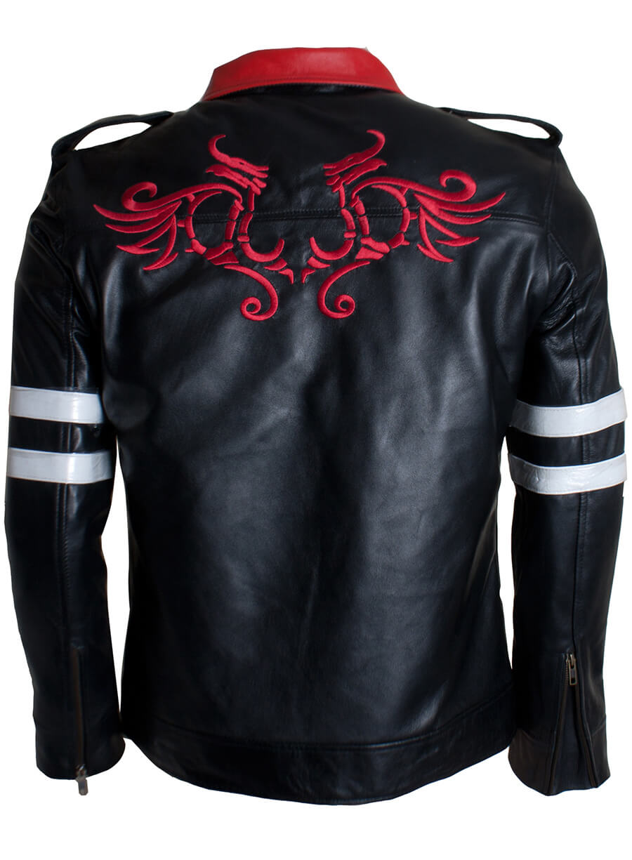 Harpoon Alex Mercer Inspired Black Leather Jacket - Prototype 2 Style