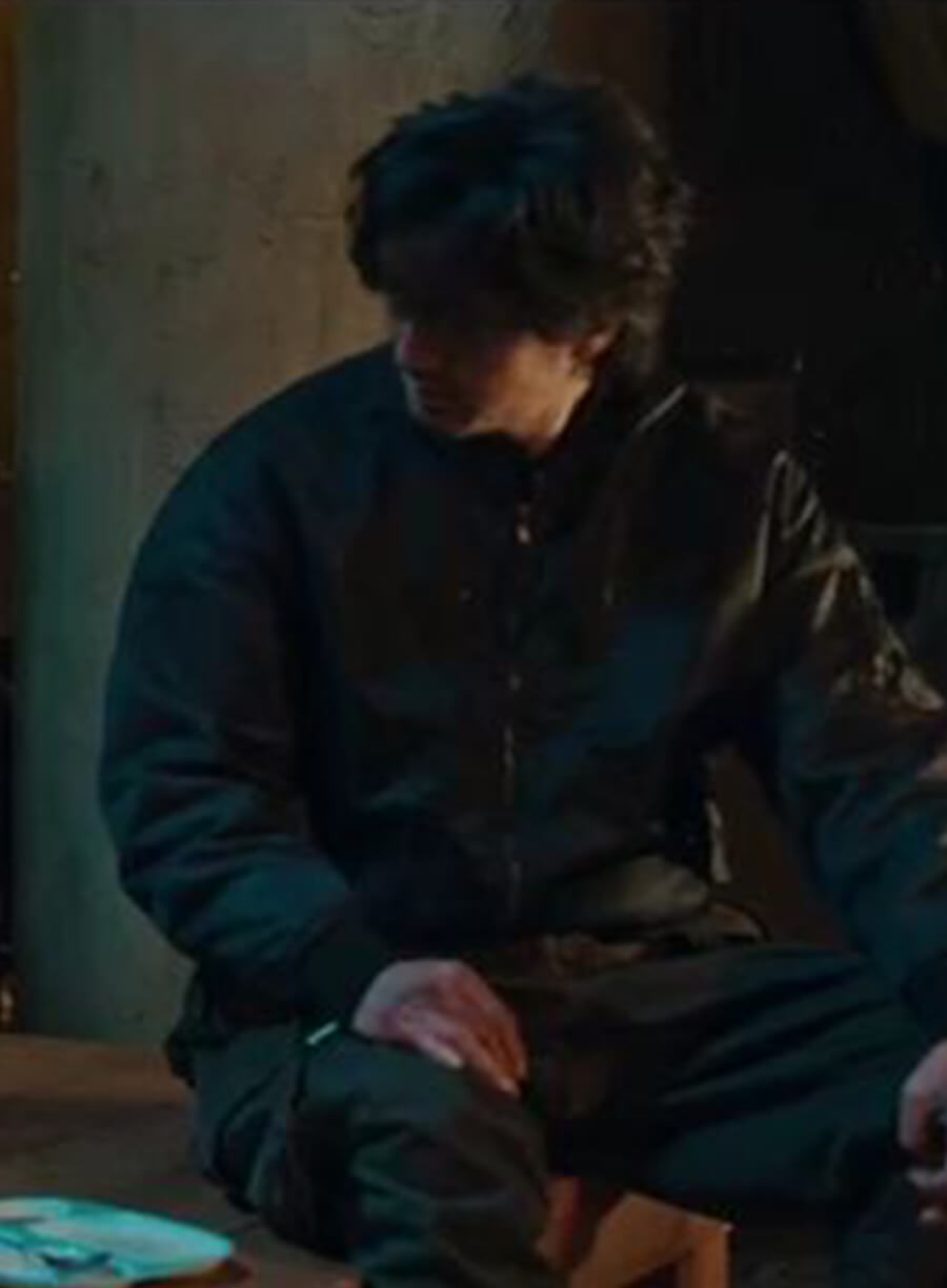 Harpoon Pyeon Sang-wook Inspired Black Bomber Jacket - Sweet Home Style