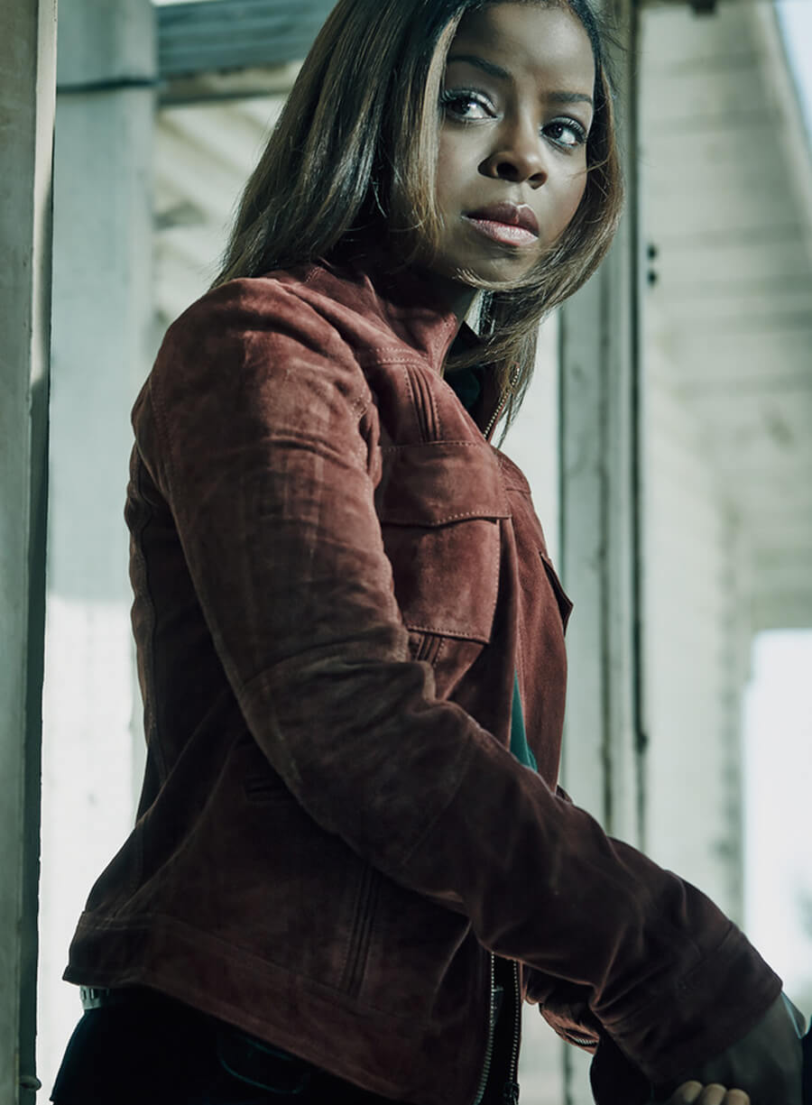 Harpoon Rachel Brooks Inspired Burgundy Leather Jacket - Justified Style