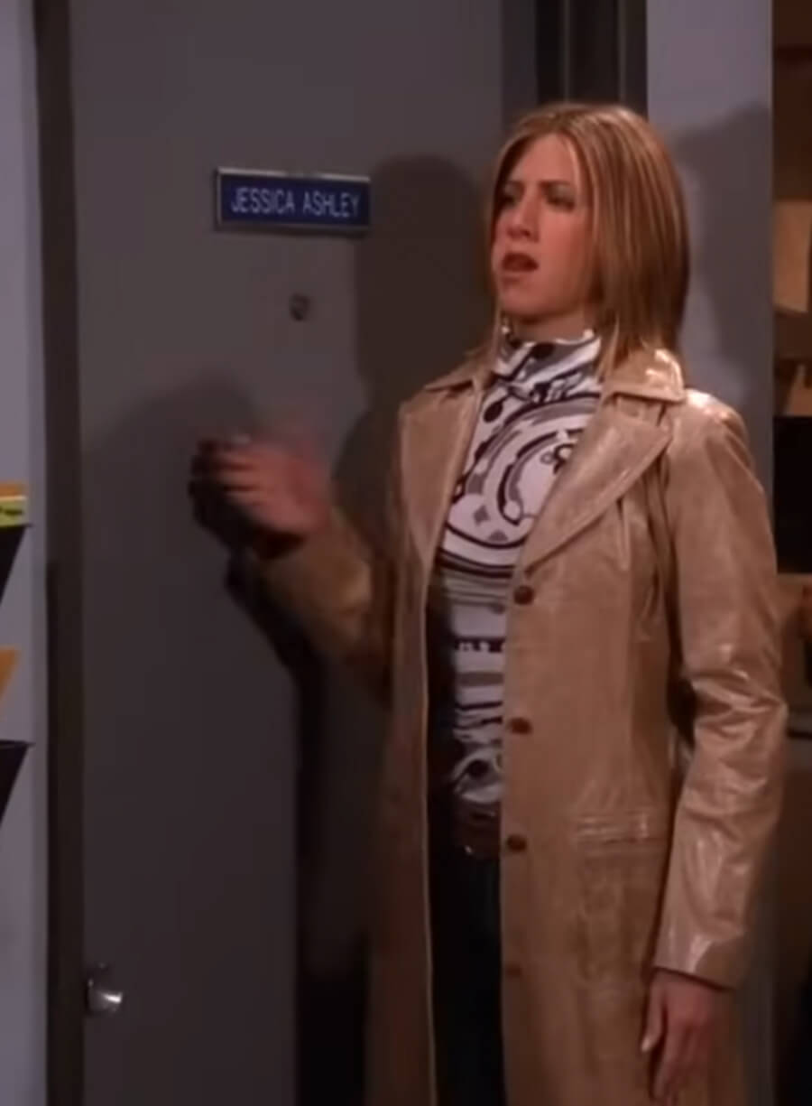 Harpoon Rachel Green Inspired Brown Real Leather Coat - Friends Style