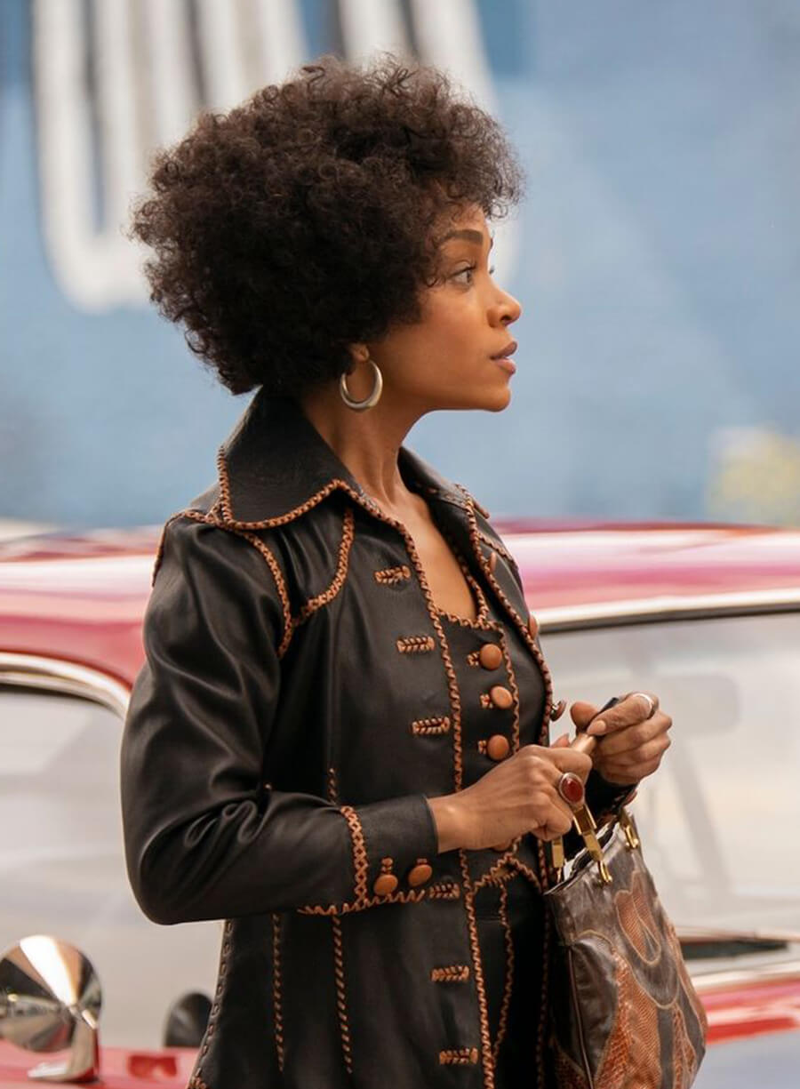 Harpoon Nina Inspired Black Leather Jacket - Duster 2025 Style