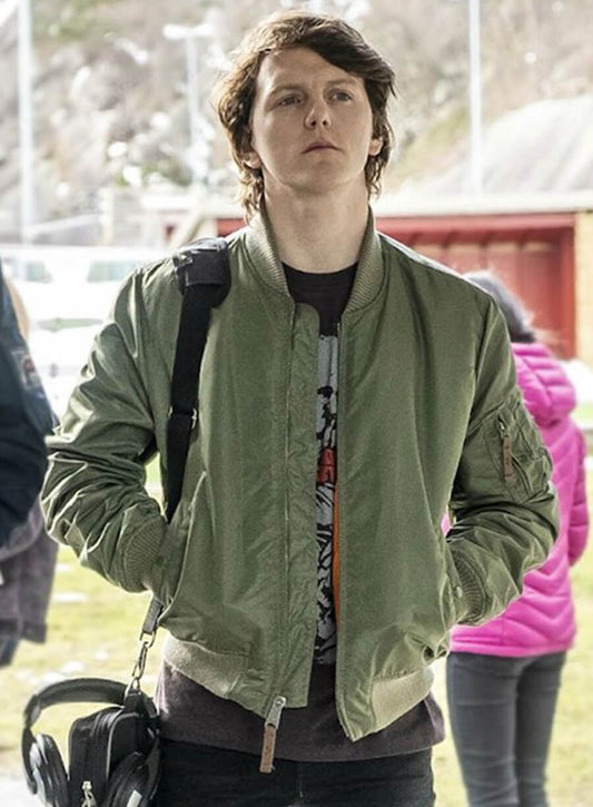 Harpoon Laurits Inspired Green Bomber Jacket - Ragnarok Style