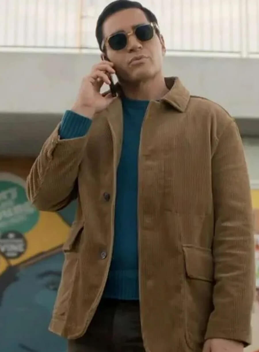 Harpoon Sheriff Caleb Roussard Inspired Black Leather Jacket - Will Trent S03 Style