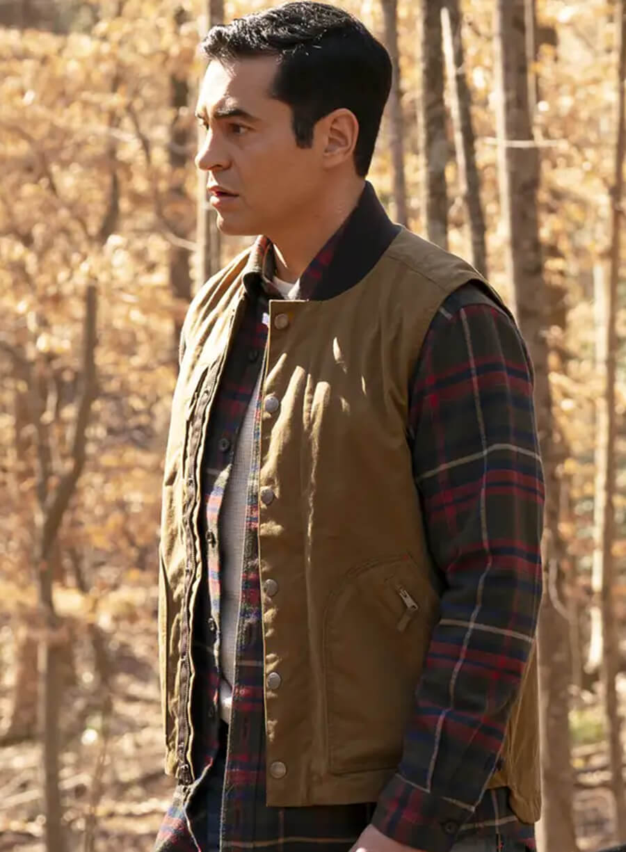 Harpoon Sheriff Caleb Roussard Inspired Brown Leather Jacket - Will Trent S03 Style