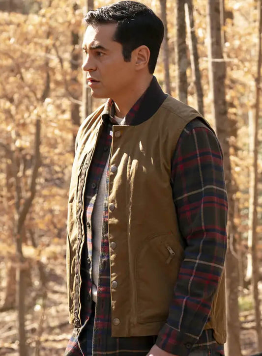 Harpoon Sheriff Caleb Roussard Inspired Brown Leather Jacket - Will Trent S03 Style