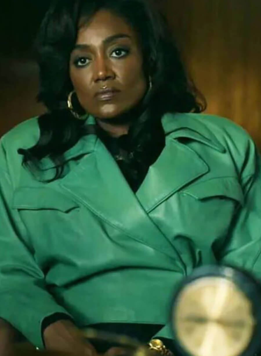 Harpoon Raquel Thomas Inspired Green Leather Jacket - Power Book III: Raising Kanan Style