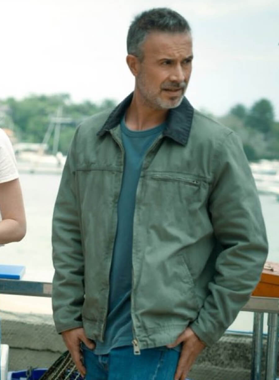 Harpoon Ray Bronson Inspired Green Leather Jacket - I Know What You Did Last Summer Style
