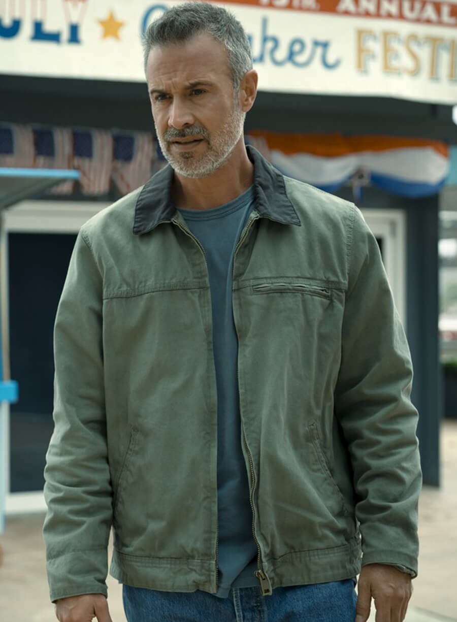 Harpoon Ray Bronson Inspired Green Leather Jacket - I Know What You Did Last Summer Style